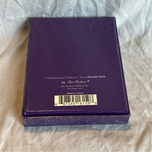 Vtg 2003 Double Deck Playing Cards "Architectural Interest " by Pat Richter - Picture 5 of 6